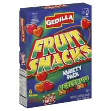 GEDILLA: Fruit Snacks Variety Pack, 5.4 oz