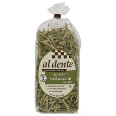 AL DENTE: Spinach Fettuccine Noodles, 12 oz
