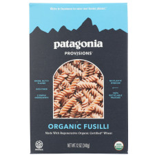 PATAGONIA PROVISIONS: Organic Fusilli Pasta, 12 oz PATAGONIA PROVISIONS: Organic Fusilli Pasta, 12 oz