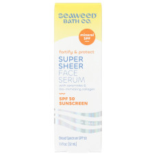 SEAWEED BATH COMPANY: Super Sheer Face Serum SPF 50, 1.1 fo