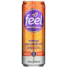 FEEL NATURAL ENERGY: Mango Passionfruit Energy Drink, 12 oz