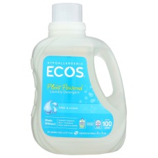 ECOS: Hypoallergenic Laundry Detergent Free and Clear, 100 oz