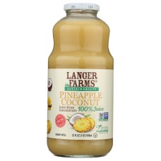 L & A JUICE: Pineapple Coconut Juice, 32 fo