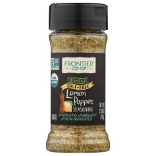 FRONTIER HERB: Organic Salt Free Lemon Pepper Seasoning, 2.5 oz