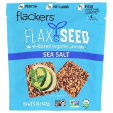 DOCTOR IN THE KITCHEN: Sea Salt Flaxseed Crackers, 5 oz