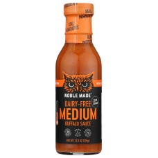 NOBLE MADE BY THE NEW PRIMAL: Zero Sugar Medium Buffalo Sauce, 12.5 fo