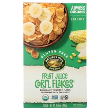 NATURES PATH: Fruit Juice Sweetened Corn Flakes Cereal, 10.6 oz