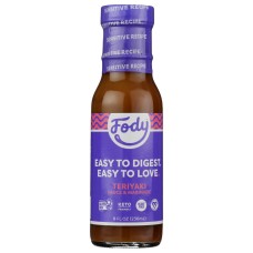 FODY FOOD CO: Teriyaki Sauce and Marinade, 8 fo