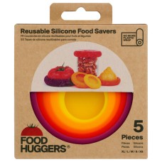 FOOD HUGGERS: Autumn Harvest Reusable Silicone Food Savers, 5 pc