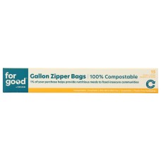 FOR GOOD: Gallon Zipper Bags, 15 ct