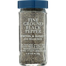 MORTON & BASSETT: Fine Ground Black Pepper, 2 oz