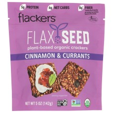 DOCTOR IN THE KITCHEN: Cinnamon and Currants Flaxseed Crackers, 5 oz