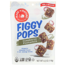 MADE IN NATURE: Cran Pistach Figgy Pops, 4.2 oz
