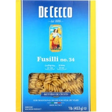 DE CECCO: Fusilli No 34 Pasta, 16 oz