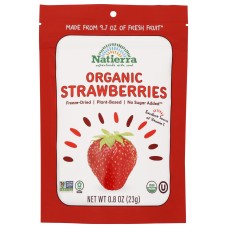 NATIERRA: Organic Freeze Dried Strawberries, 0.8 oz