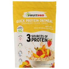 FRUITPRO: Strawberry Peach Mango Quick Protein Oatmeal, 8.4 oz