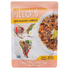 FILLOS: Puerto Rican Rice and Grandules, 8 oz FILLOS: Puerto Rican Rice and Grandules, 8 oz