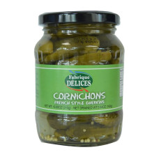 FABRIQUE DELICES: Cornichons French Style Gherkins Glass Jar, 10.93 oz FABRIQUE DELICES: Cornichons French Style Gherkins Glass Jar, 10.93 oz