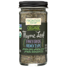 FRONTIER HERB: Organic Thyme Leaf, 0.63 oz
