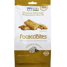 ASTURI: FocacciBites Garlic and Parsley, 4.23 oz