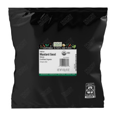 FRONTIER COOP: Organic Whole Yellow Mustard Seeds, 16 oz FRONTIER COOP: Organic Whole Yellow Mustard Seeds, 16 oz