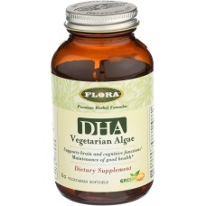 FLORA HEALTH: DHA Vegetarian Algae, 60 cp