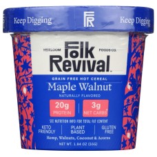 FOLK REVIVAL: Maple Walnut Hot Cereal, 1.94 oz