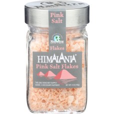 NATIERRA: Himalania Pink Salt Flakes Jar, 4 oz