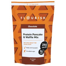 FLOURISH: Protein Pancake Waffle Mix Chocolate, 16 oz