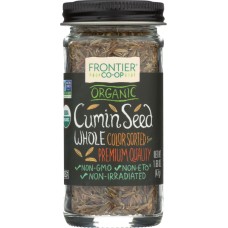 FRONTIER HERB: Organic Whole Cumin Seeds, 1.68 oz