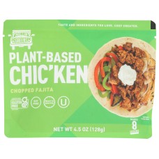 ROLLINGREENS: Chopped Fajita Plant Based Chicken, 4.5 oz