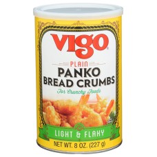 VIGO: Plain Panko Bread Crumbs, 8 oz