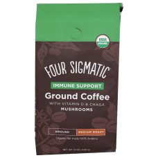 FOUR SIGMATIC: Immune Support Ground Coffee, 12 oz