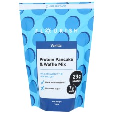 FLOURISH: Protein Pancake and Waffle Mix Vanilla, 16 oz