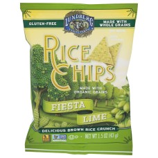 LUNDBERG: Fiesta Lime Rice Chips, 1.5 oz