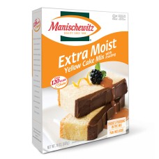 MANISCHEWITZ: Extra Moist Yellow Cake Mix, 14 oz