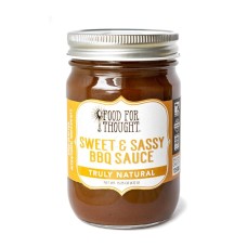 FOOD FOR THOUGHT: Bbq Sweet & Sassy Sauce, 15.25 oz