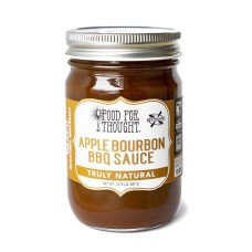 FOOD FOR THOUGHT: Bbq Sauce Apple Bourbon, 13.75 oz