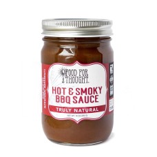 FOOD FOR THOUGHT: Bbq Sauce Hot Smoky, 14 oz