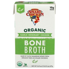 SMART CHICKEN: Broth Bone Chkn Grlc Rsmr, 16.9 oz