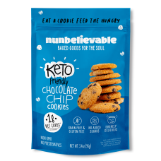 NUNBELIEVABLE: Cookies Choco Chip Keto, 3.4 oz