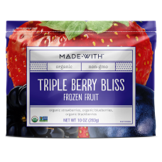 MADE WITH: Organic Fruit Triple Berry Bliss, 10 oz