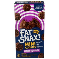 FAT SNAX: Cookies Mini Double Chocolate, 5 oz