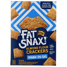 FAT SNAX: Crackers Sea Salt, 4.25 oz