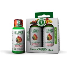 FEELGOOD ORGANIC SUPERFOODS: Shot Immune Fruit Punch 4pk, 7.72 oz