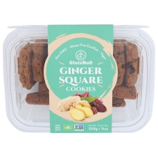 GLUTENULL: Ginger Square Cookies, 11 oz