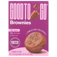 GOOD TO GO: Brownies 4Pk, 5.64 oz