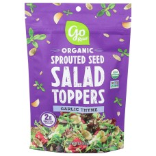 GO RAW: Garlic Thyme Sprouted Salad Toppers, 4 oz