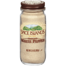 SPICE ISLAND: Ground White Pepper, 2.4 oz