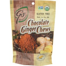 GO ORGANIC: Chocolate Ginger Chews, 3.5 oz